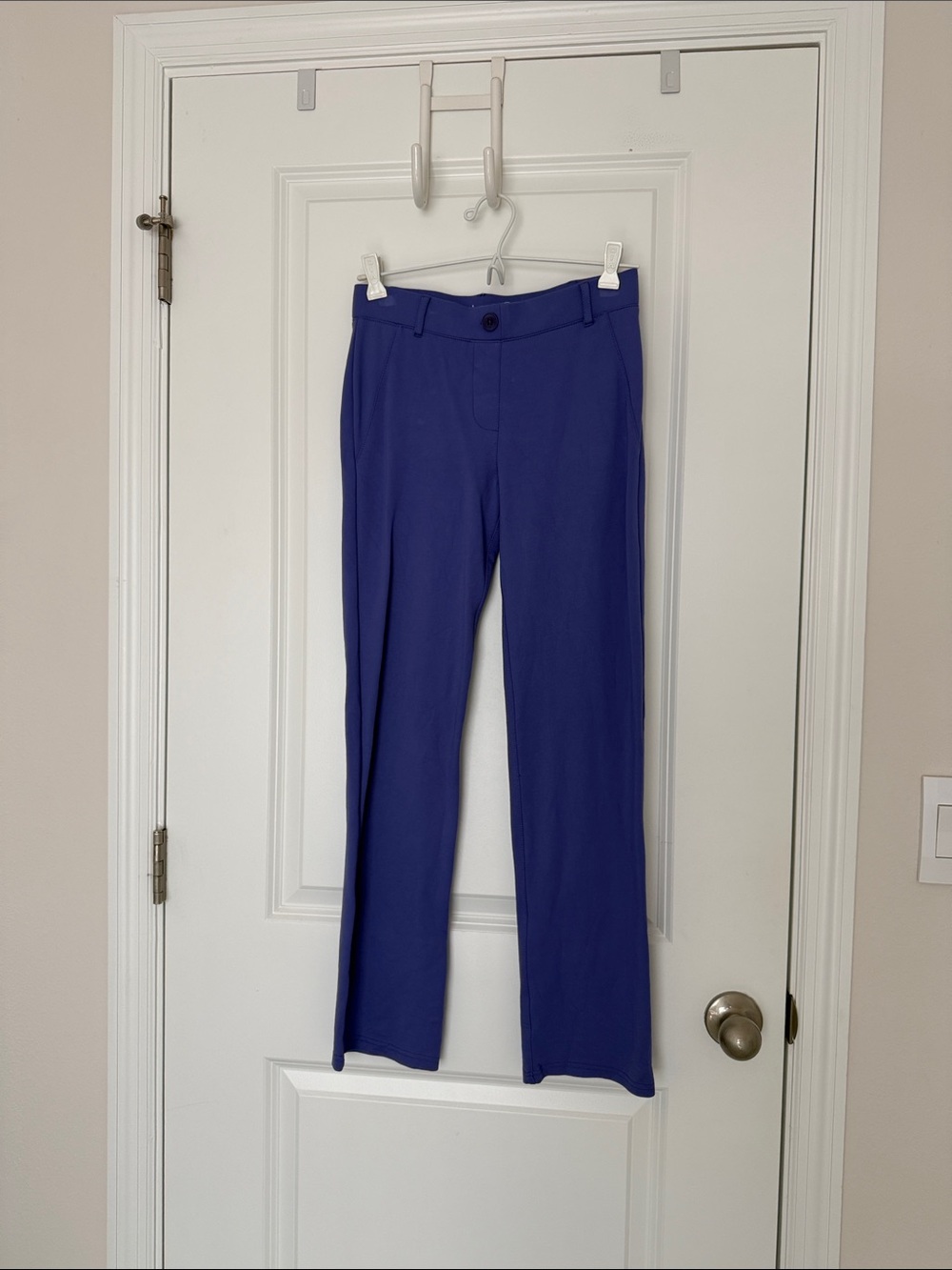 Beta brand XS petite mid rise purple yoga dress pants.
